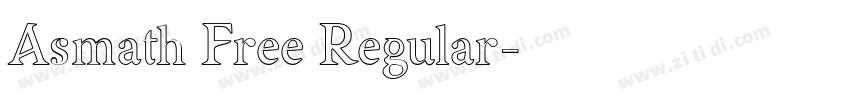 Asmath Free Regular字体转换